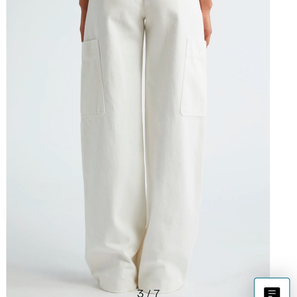 #3291. Vince Utility Cotton Twill Cargo Pants Off White. Size 12 NWT MSRP $365.